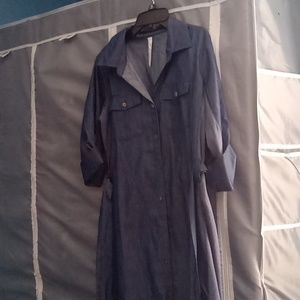 Dark blue jean dress